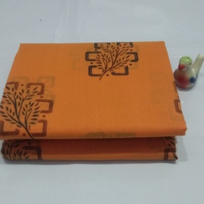 Printed Silk Cotton Saree - with Blouse - SC010