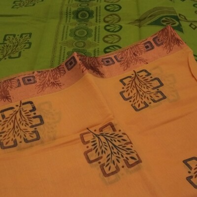 Printed Silk Cotton Saree - with Blouse - SC010