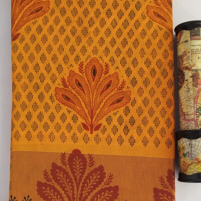 Printed Silk Cotton Saree - with Blouse - PSC015