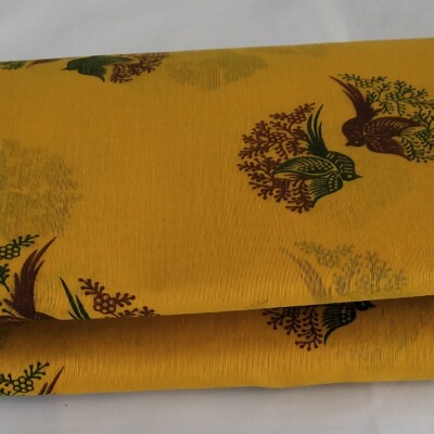 Printed Silk Cotton Saree - with Blouse - SC048