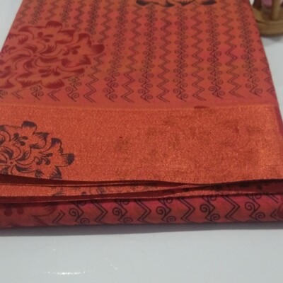 Printed Silk Cotton Saree - with Blouse - PSC043