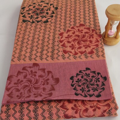 Printed Silk Cotton Saree - with Blouse - PSC033