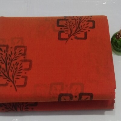 Printed Silk Cotton Saree - with Blouse - SC013