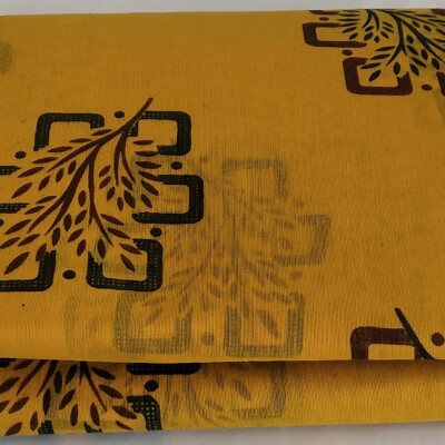Printed Silk Cotton Saree - with Blouse - SC014