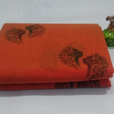 Printed Silk Cotton Saree - with Blouse - SC051