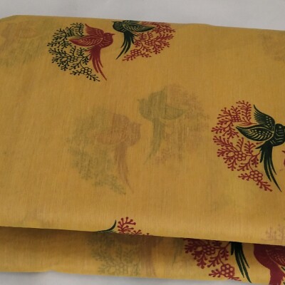 Printed Silk Cotton Saree - with Blouse - SC052