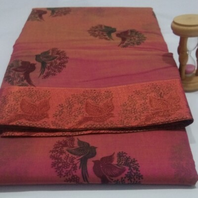 Printed Silk Cotton Saree - with Blouse - SC054