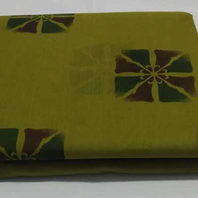 Printed Silk Cotton Saree - with Blouse - SC057