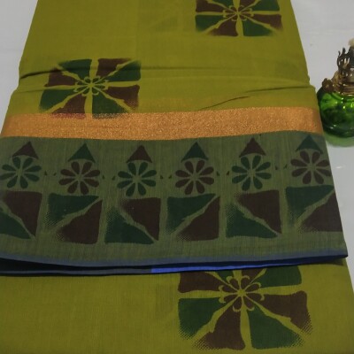 Printed Silk Cotton Saree - with Blouse - SC057