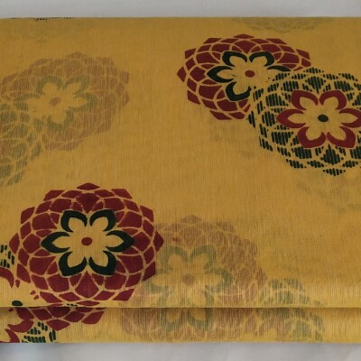 Printed Silk Cotton Saree - with Blouse - SC029