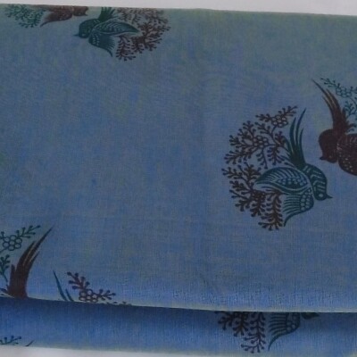 Printed Silk Cotton Saree - with Blouse - SC040