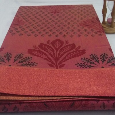 Printed Silk Cotton Saree - with Blouse - PSC022