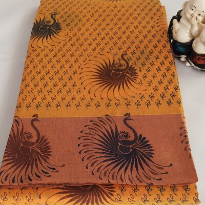 Printed Silk Cotton Saree - with Blouse - PSC003