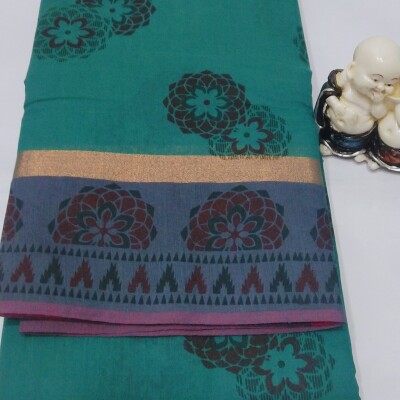 Printed Silk Cotton Saree - with Blouse - SC033
