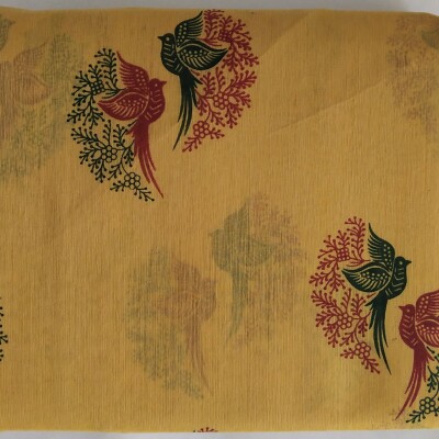 Printed Silk Cotton Saree - with Blouse - SC042
