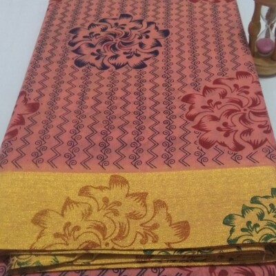 Printed Silk Cotton Saree - with Blouse - PSC038
