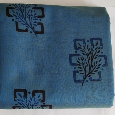 Printed Silk Cotton Saree - with Blouse - SC009
