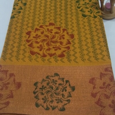 Printed Silk Cotton Saree - with Blouse - PSC041