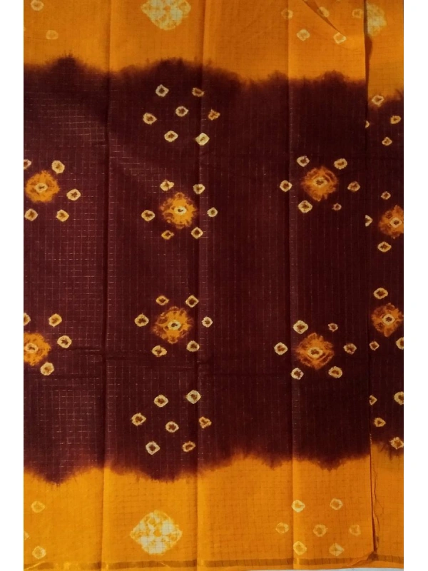 A rich, traditional contrast of Deep Maroon (Burgundy) and Mustard Yellow, often associated with festive or auspicious occasions -SCS00191