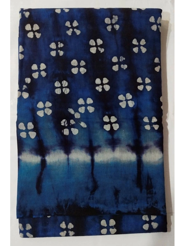 Indigo Blue base contrasted with deep Navy/Black dye streaks and bright White accents -SCS00185