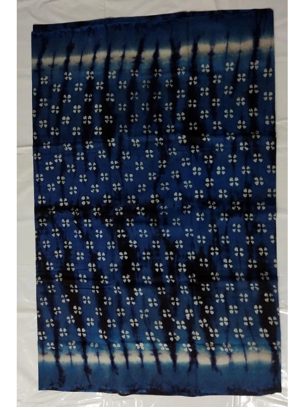 Indigo Blue base contrasted with deep Navy/Black dye streaks and bright White accents -SCS00185