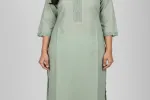 Elegant Light Green Embroidered Kurti- TM00501 Thumbnail Image 2