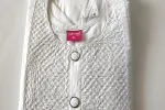  White Embroidered Kurti with Front Buttons - TM00391 Thumbnail Image 1